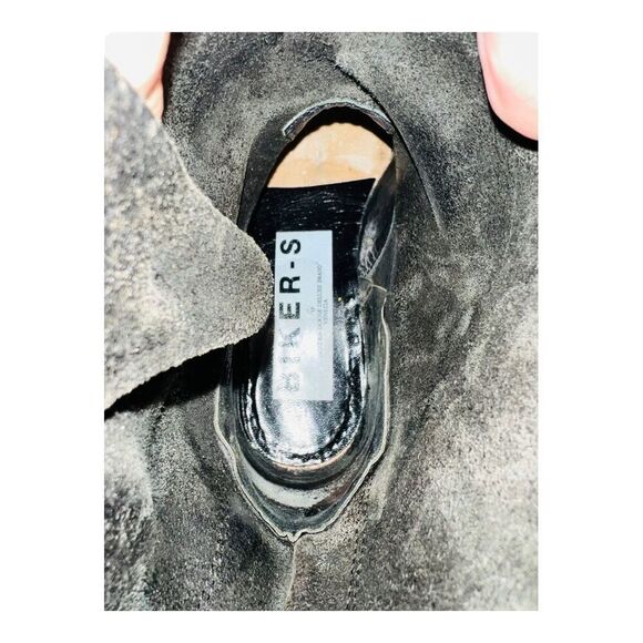 GOLDEN GOOSE Short Biker Boot w/ Braid black leather sz 38 buckle GGDB authentic - Picture 7 of 16